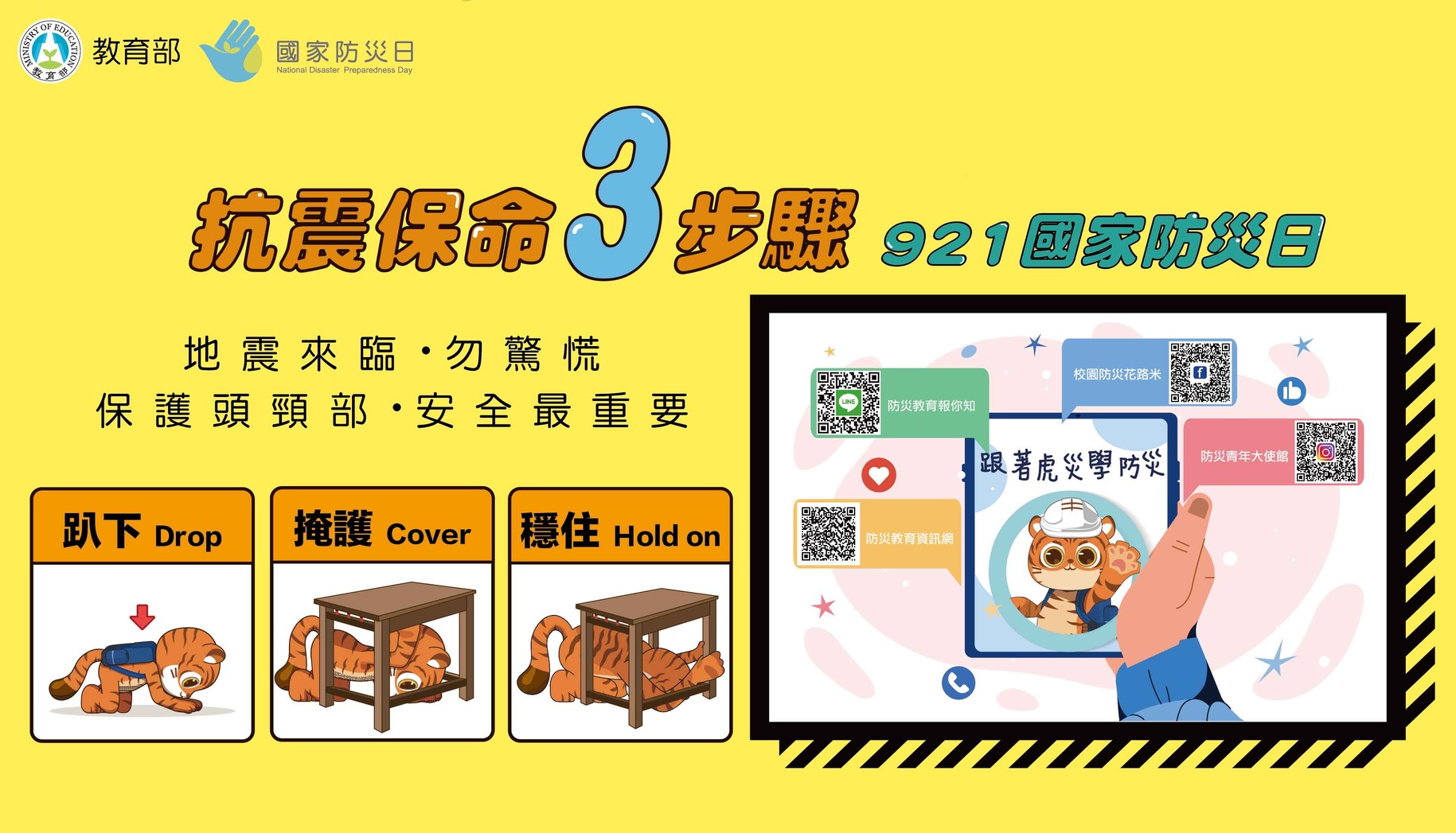 抗震保命3步驟